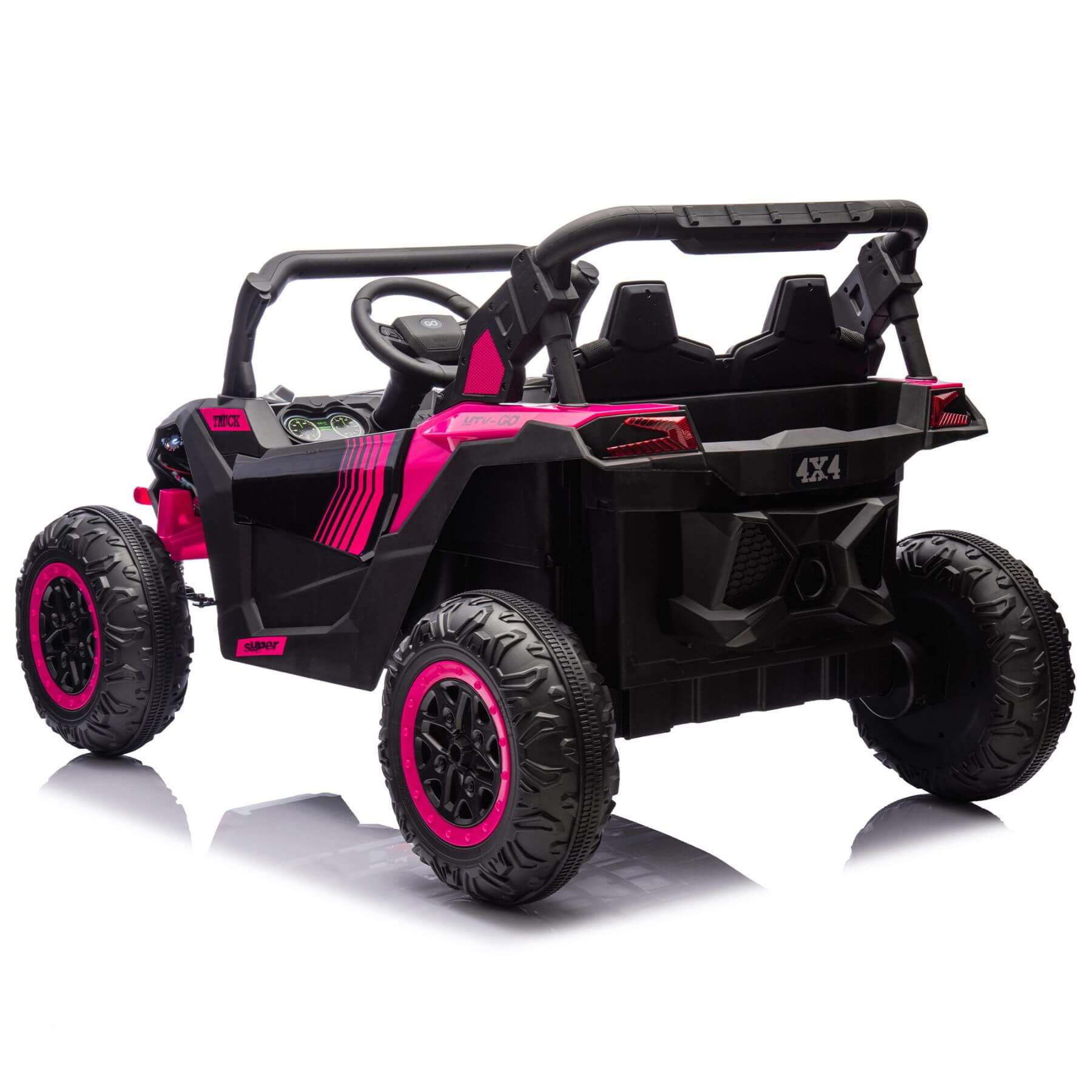 HIFINE 24V Two-Seater Kids Ride On UTV - Pink