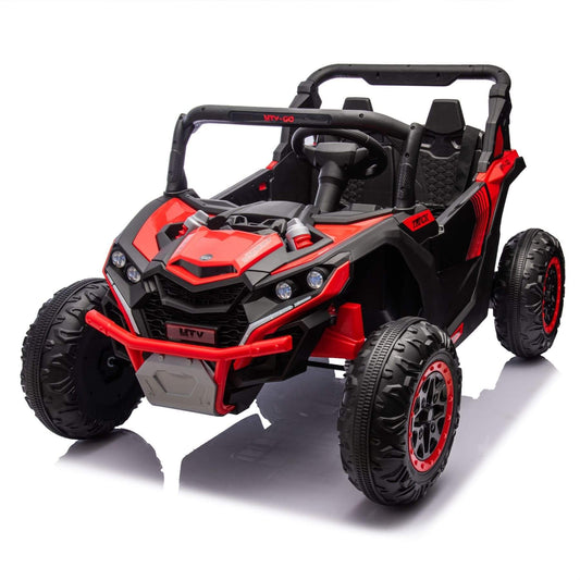HIFINE 24V Two-Seater Kids Ride On UTV - Red