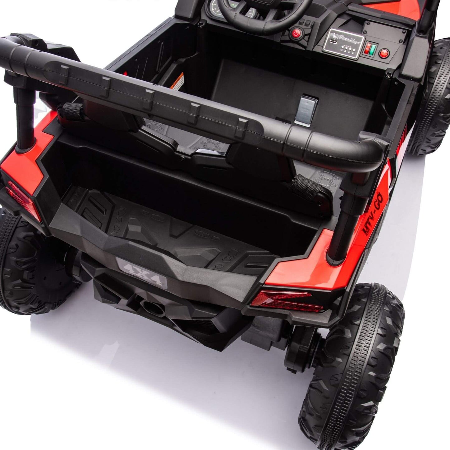 HIFINE 24V Two-Seater Kids Ride On UTV - Red
