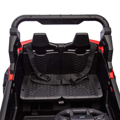 HIFINE 24V Two-Seater Kids Ride On UTV - Red