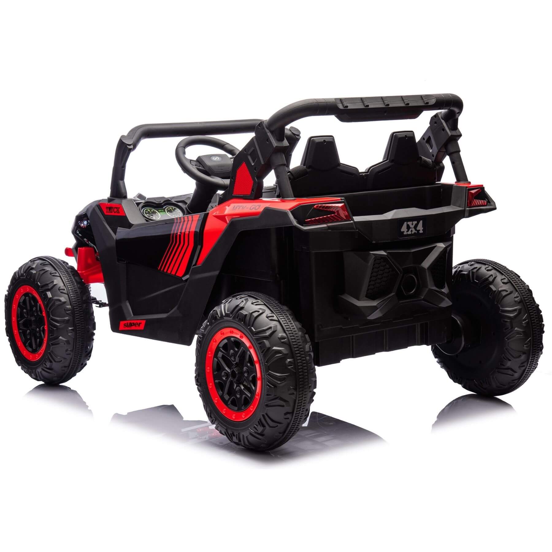 HIFINE 24V Two-Seater Kids Ride On UTV - Red