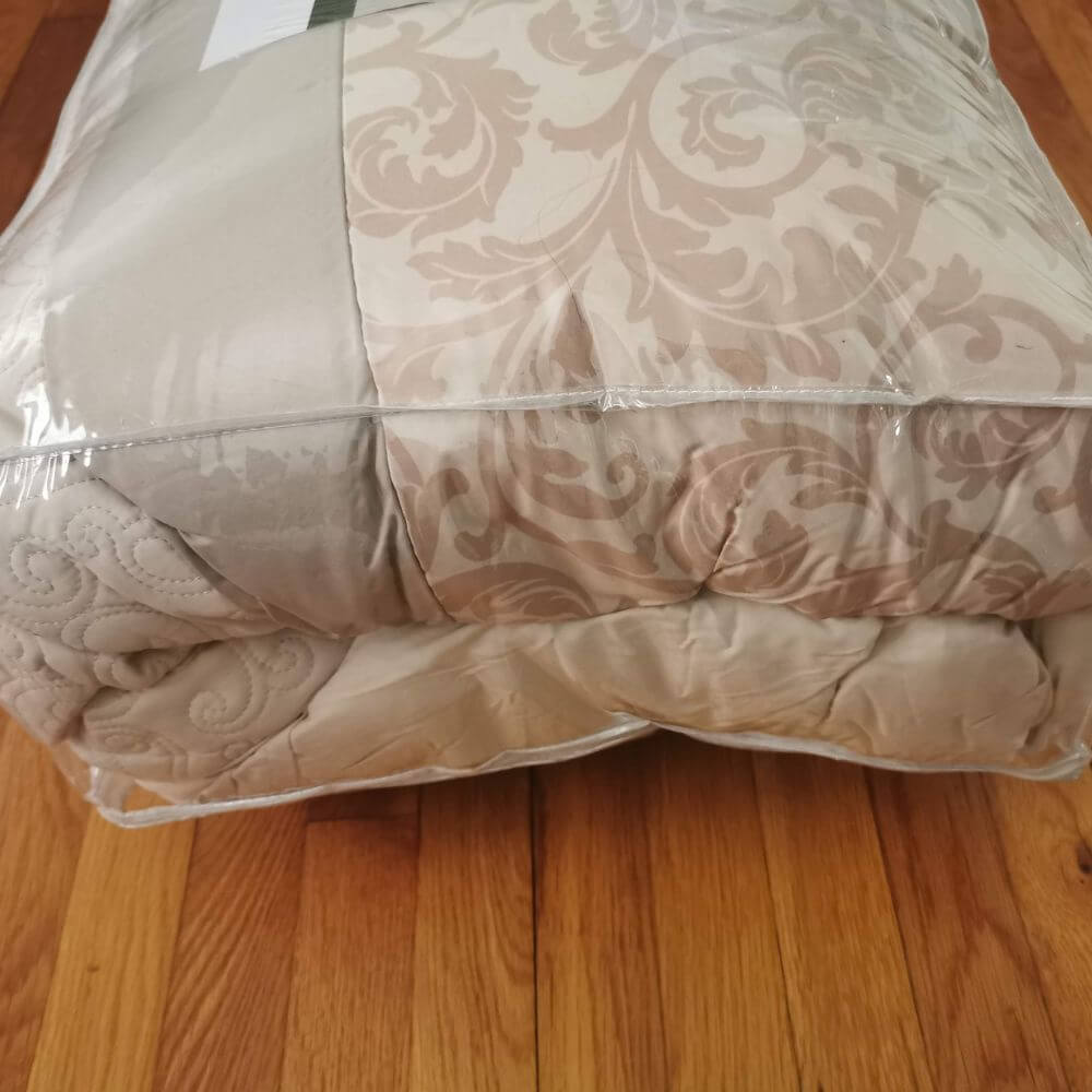Ramsey Embroidered 8 Piece Comforter Set Neutral Queen (Open Box)