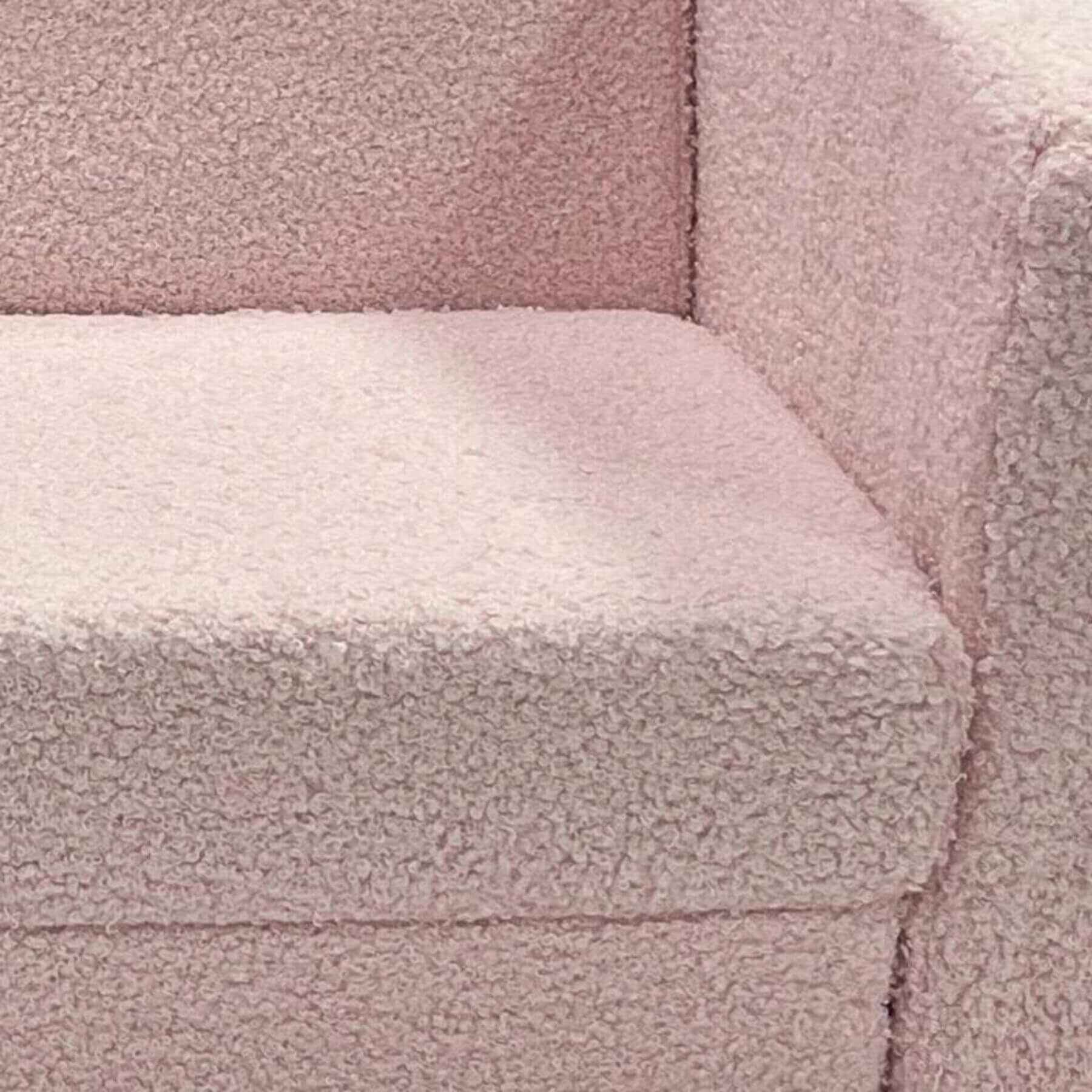 Detail of Qaba 2-in-1 Kids Fold Out Chair Convertible Sofa to Lounger Pink