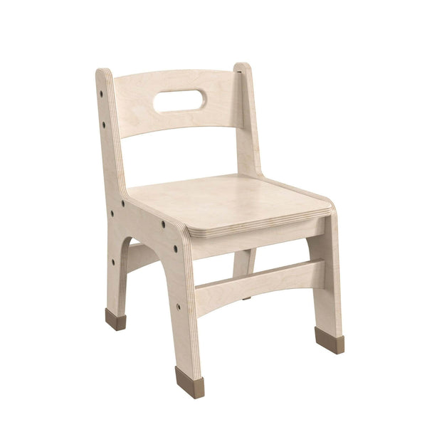 Flash Furniture Bright Beginnings 2PK Natural 10 Wooden Classroom Chair