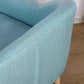 Detail of Qaba 2-Seat Kids Sofa Linen Fabric and Wooden Frame Sofa Blue