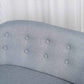 Detail of Qaba 2-Seat Kids Sofa Linen Fabric and Wooden Frame Sofa Gray