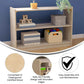 Flash Furniture Bright Beginnings Natural 2-Shelf Wide Wooden Storage Unit