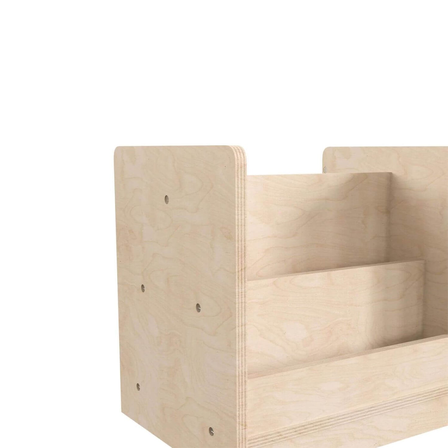 Flash Furniture Bright Beginnings 2-Tier/2 Side Shelf with Clear Storage Bin