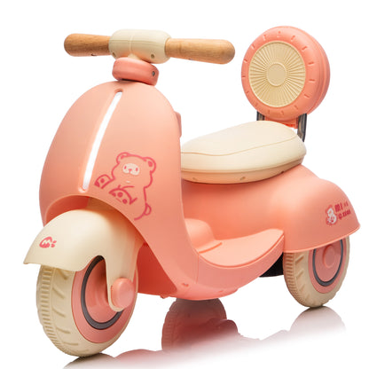 ToyRides Elite 12V Kids Ride On Electric Motorcycle, 1-3 Years, Pink