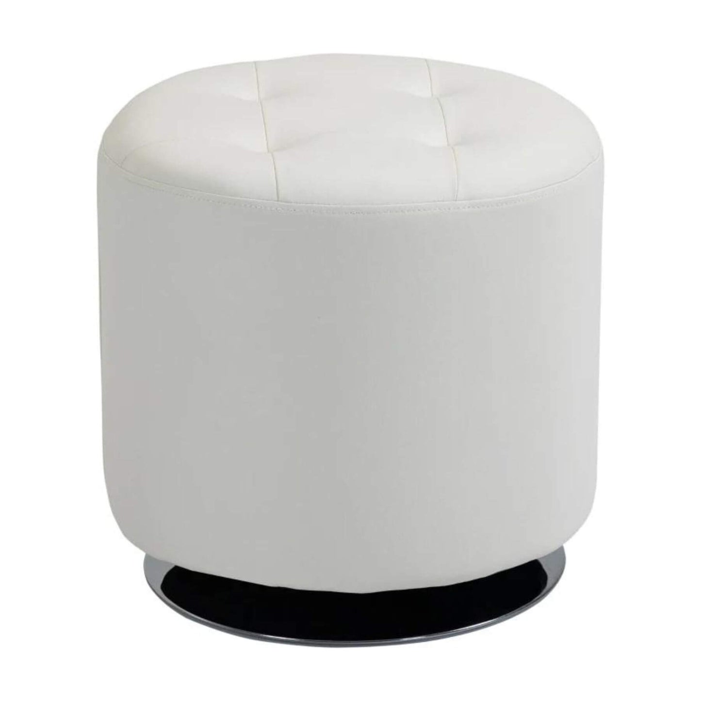 HOMCOM 360° Swivel Foot Stool White