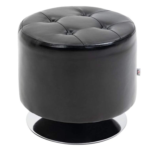 HOMCOM 360° Swivel Foot Stool Black