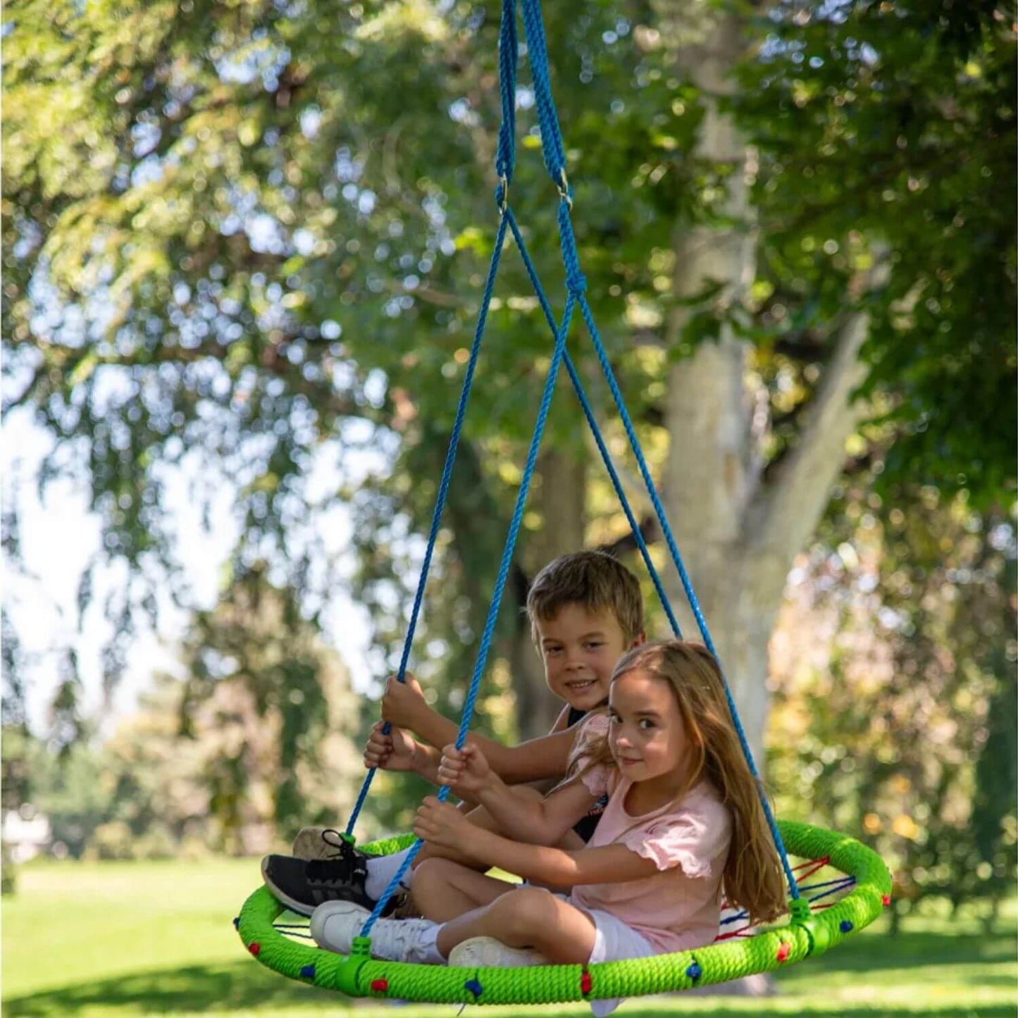 Two Kids Playing Hape 38" Dreamcatcher by Trelines