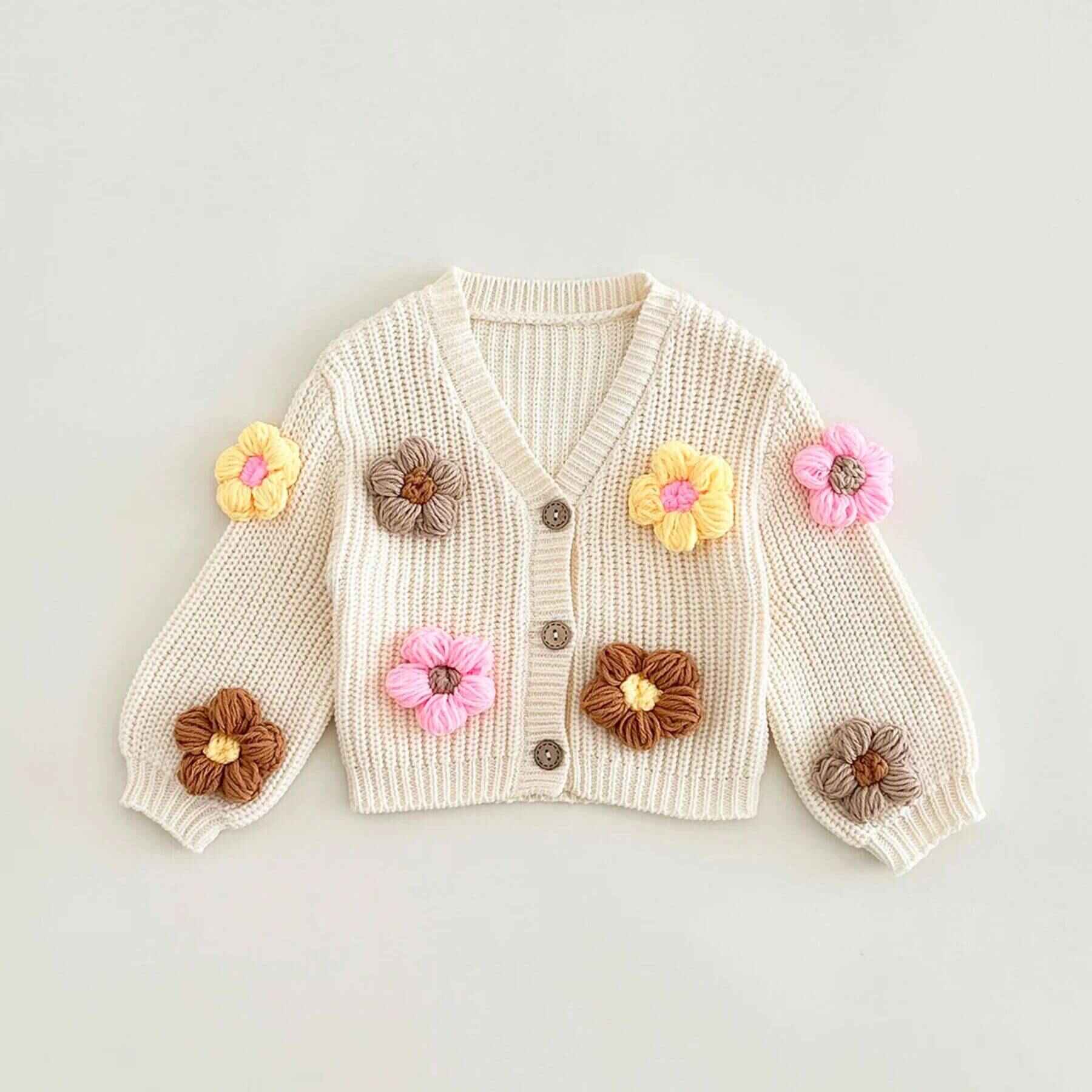 RYAN AND REMI 3D Flower Cardigan