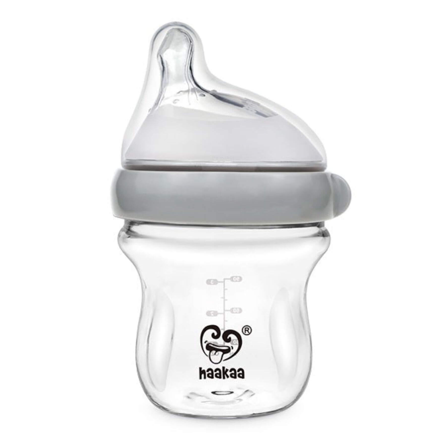Haakaa Generation 3 Glass Baby Bottle - Gray