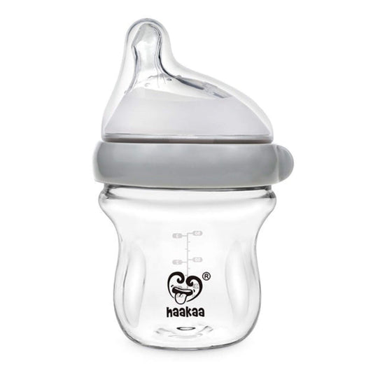 Haakaa Generation 3 Glass Baby Bottle - Gray