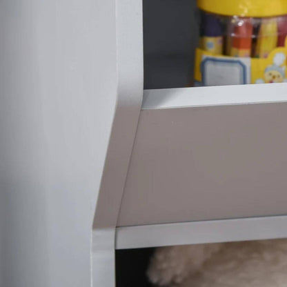 Detail of HOMCOM 3 Shelf Organizer for Kids 3 Years Old & Up Grey