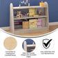 Flash Furniture Bright Beginnings 3 Shelf Storage Unit with Clear Divider