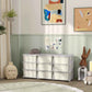 Qaba 29.5" 3 Tier Kids Storage Unit Dresser Tower w/ 9 Drawers Cream White