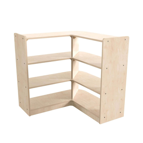 Flash Furniture Bright Beginnings 3 Tier Wooden Open Corner Shelf