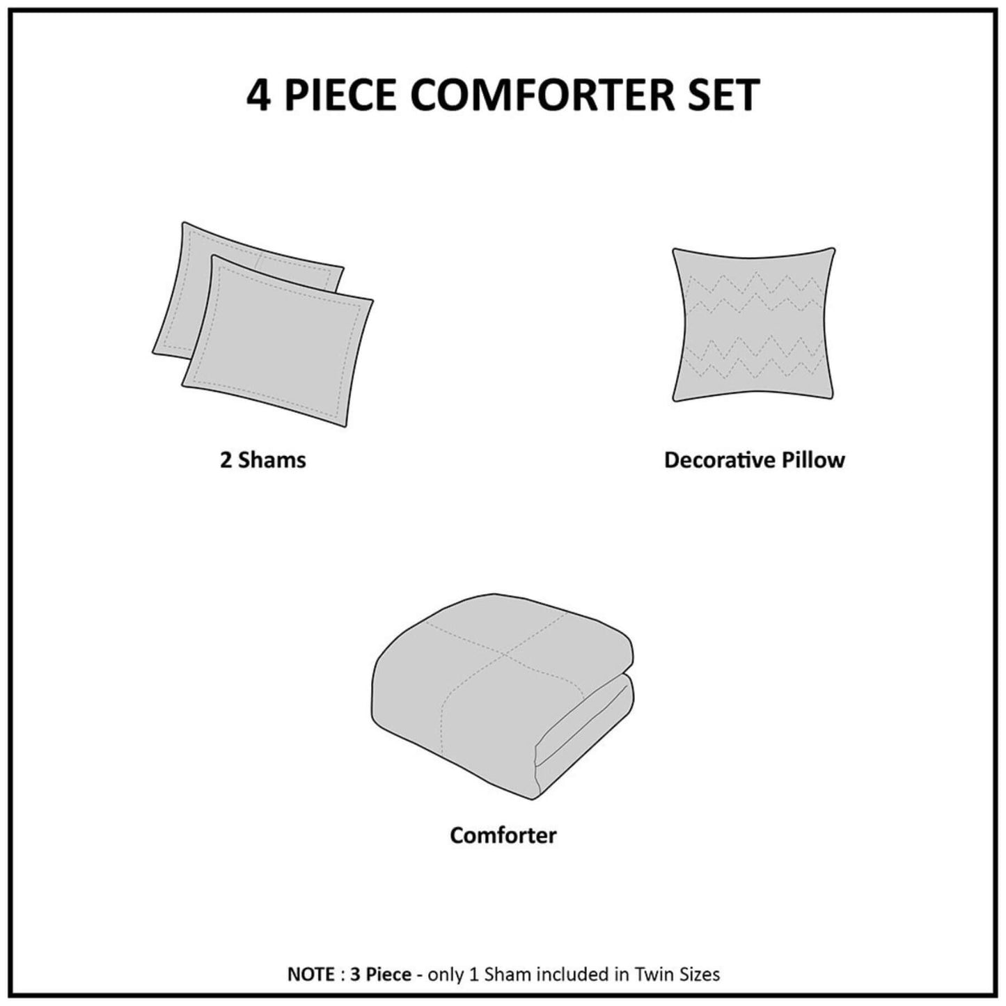 4 Piece Comforter Set