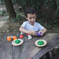 Boy Playing PlanToys 5 Colors Veggie Set