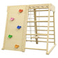 Qaba 5-in-1 Indoor Jungle Gym Playground Beech Wood