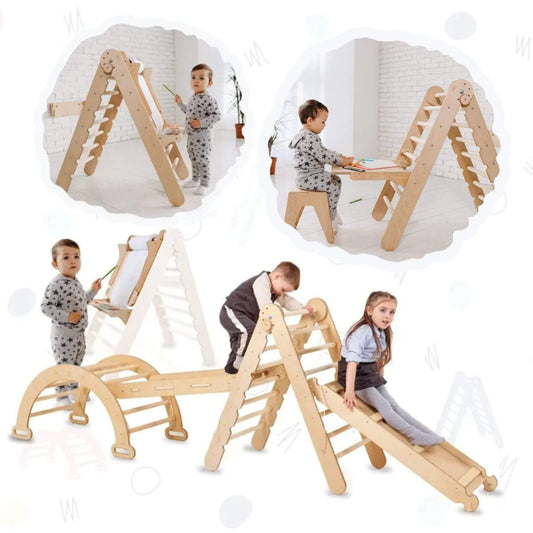 Children playing with Goodevas 5in1 Montessori Climbing Set