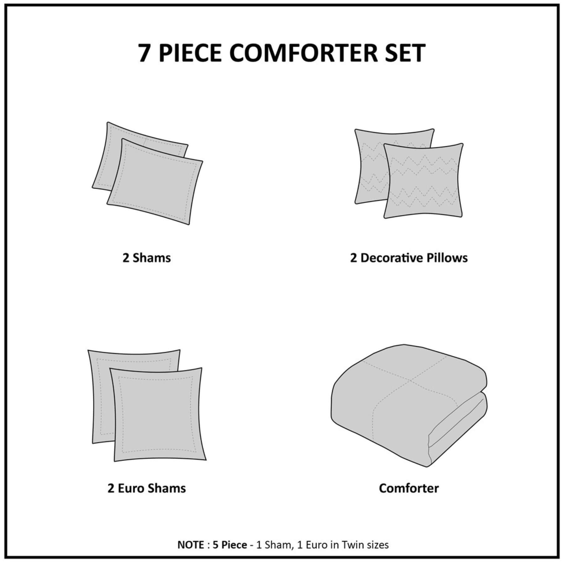 7 Piece Comforter Set