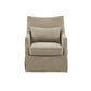 Martha Stewart London Skirted Swivel Chair | Tan