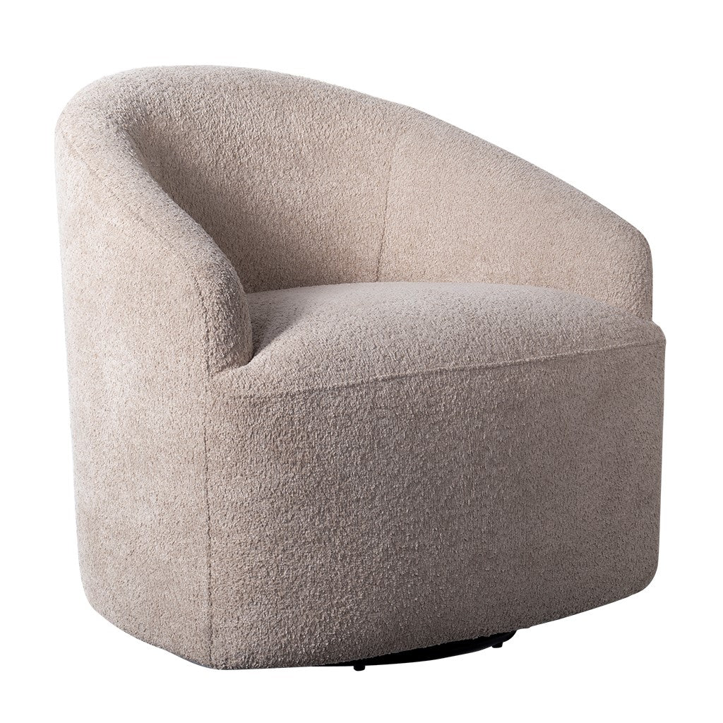 INK+IVY Bonn Upholstered 360 Degree Swivel Chair, Beige, II103-0498