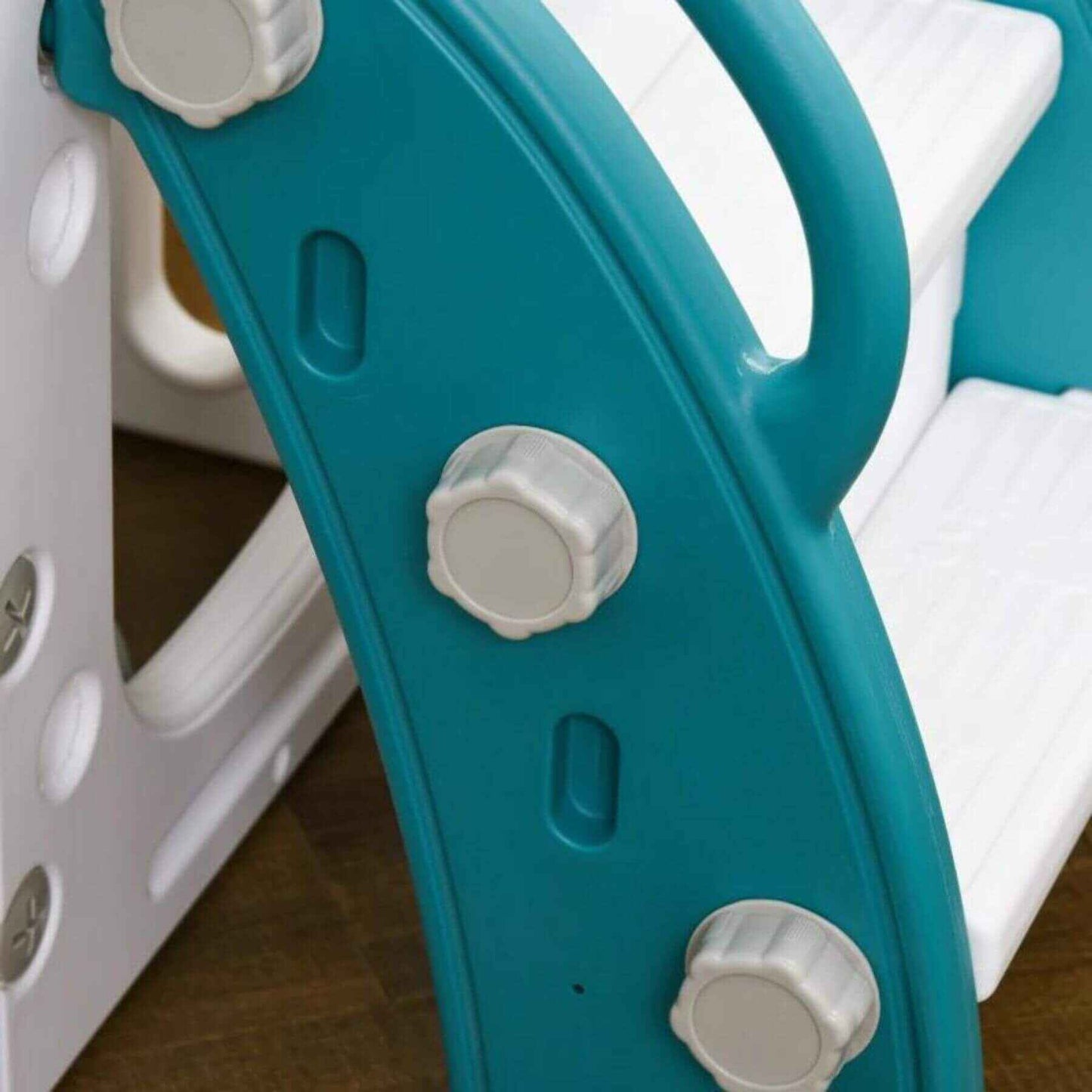 Detail of Qaba 8-in-1 Toddler Slide for Kids Age 1-3 Years Yellow