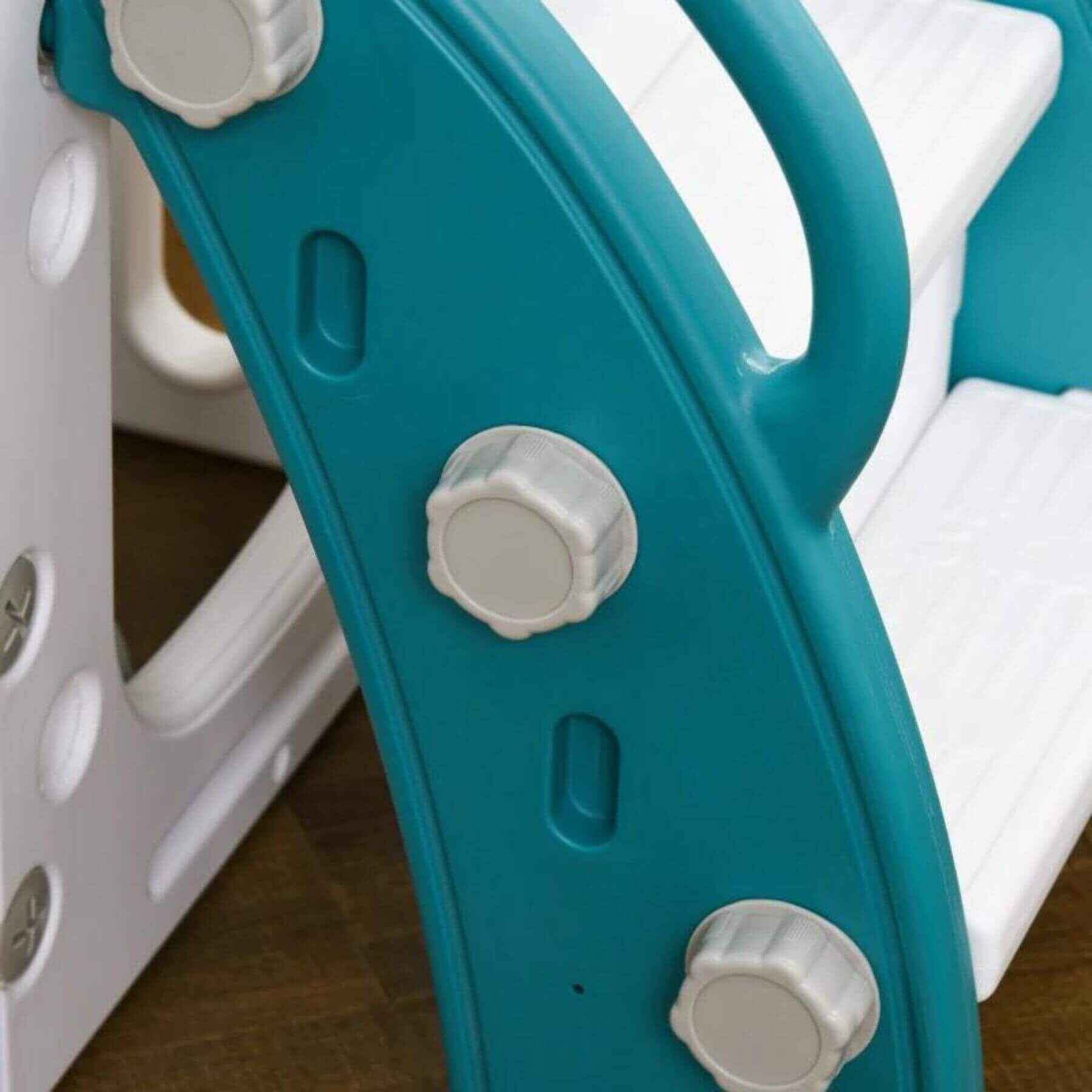 Detail of Qaba 8-in-1 Toddler Slide for Kids Age 1-3 Years Yellow