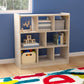 Flash Furniture Bright Beginnings 8 Section Wooden Storage Cabinet