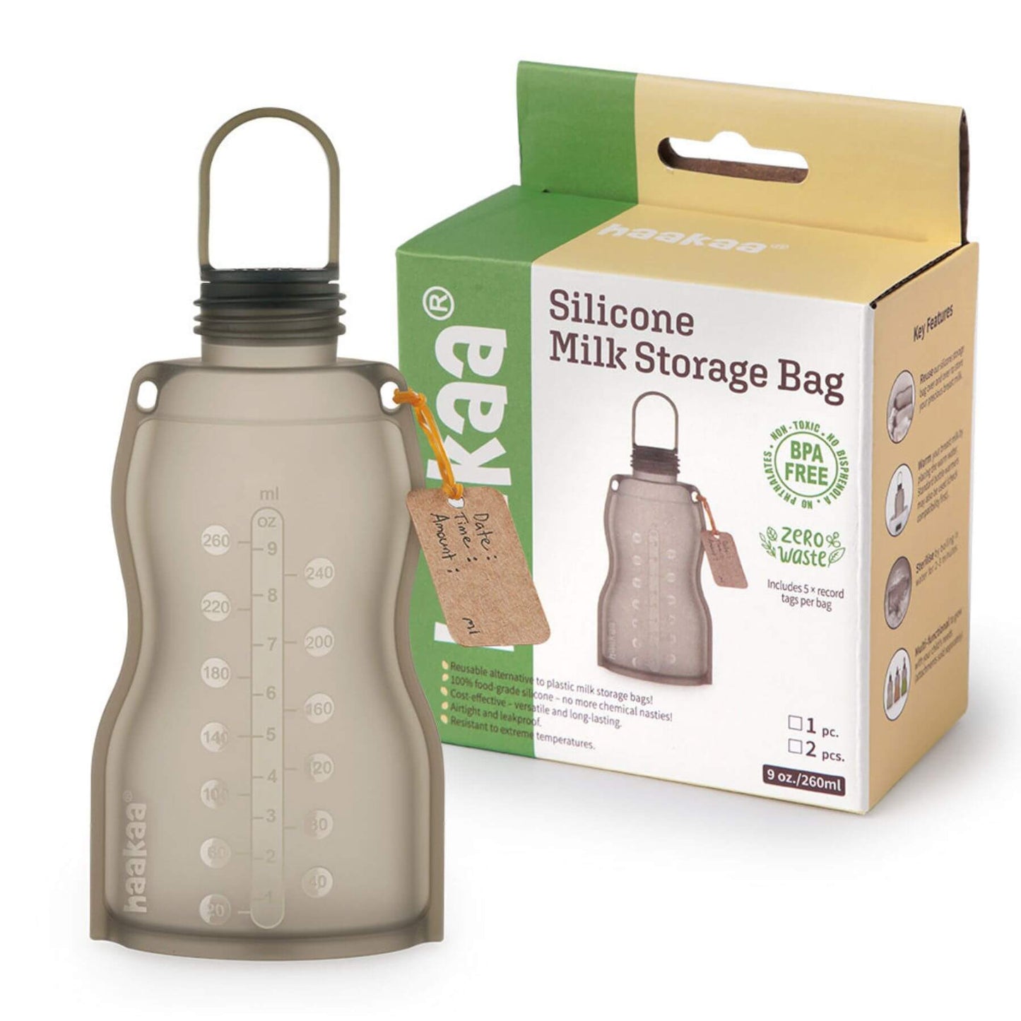 Haakaa Silicone Milk Storage Bag 9oz