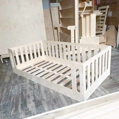 Bush Acres AVI- Floor Bed with a ladder on a tiled floor