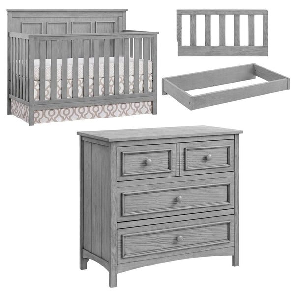Oxford Baby Bennett 4-Piece Nursery Set Rustic White