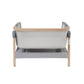 Venice Child California Dreaming Bedside Bassinet | Gray Wood