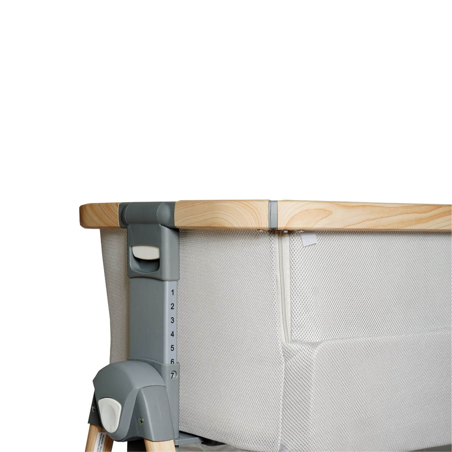 Venice Child California Dreaming Bedside Bassinet | Gray Wood