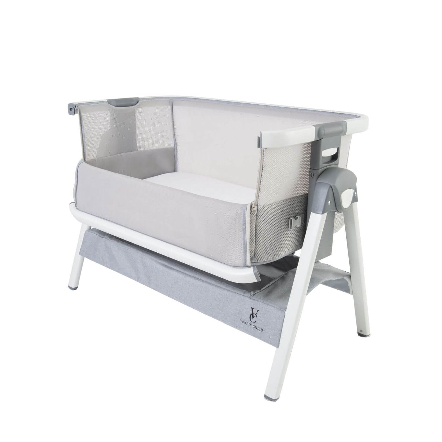 Venice Child California Dreaming Bedside Bassinet, Gray