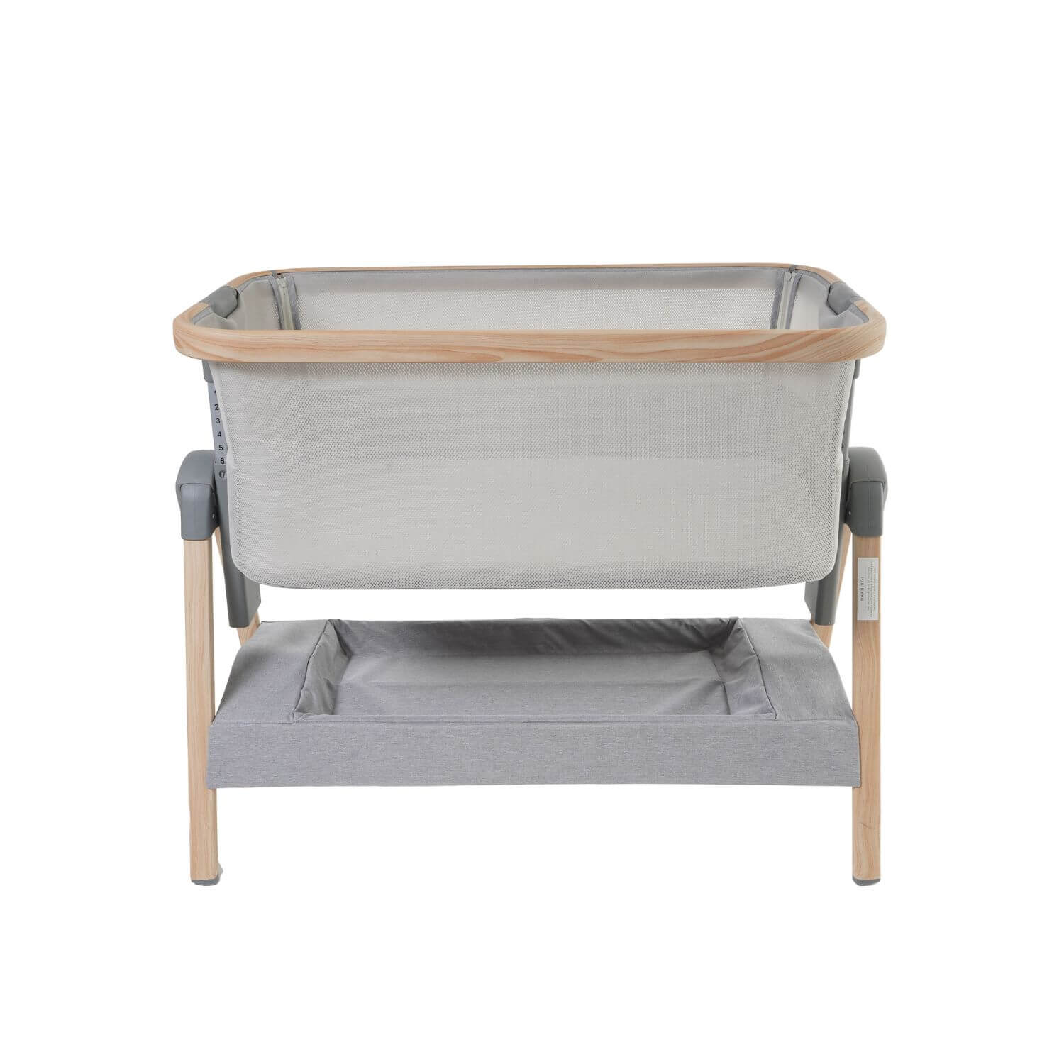 Venice Child California Dreaming Bedside Bassinet | Gray Wood