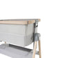 Venice Child California Dreaming Bedside Bassinet | Gray Wood