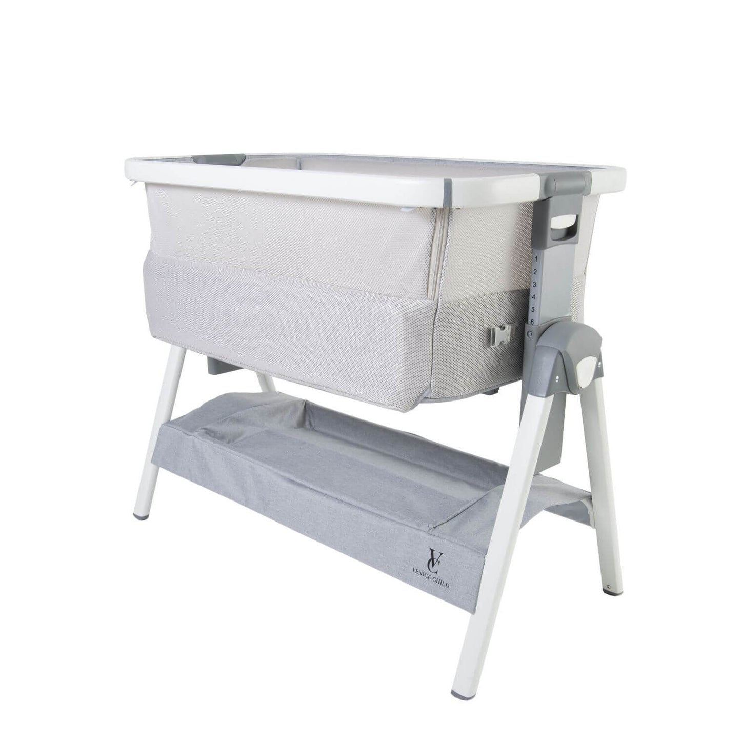 Venice Child California Dreaming Bedside Bassinet, Gray