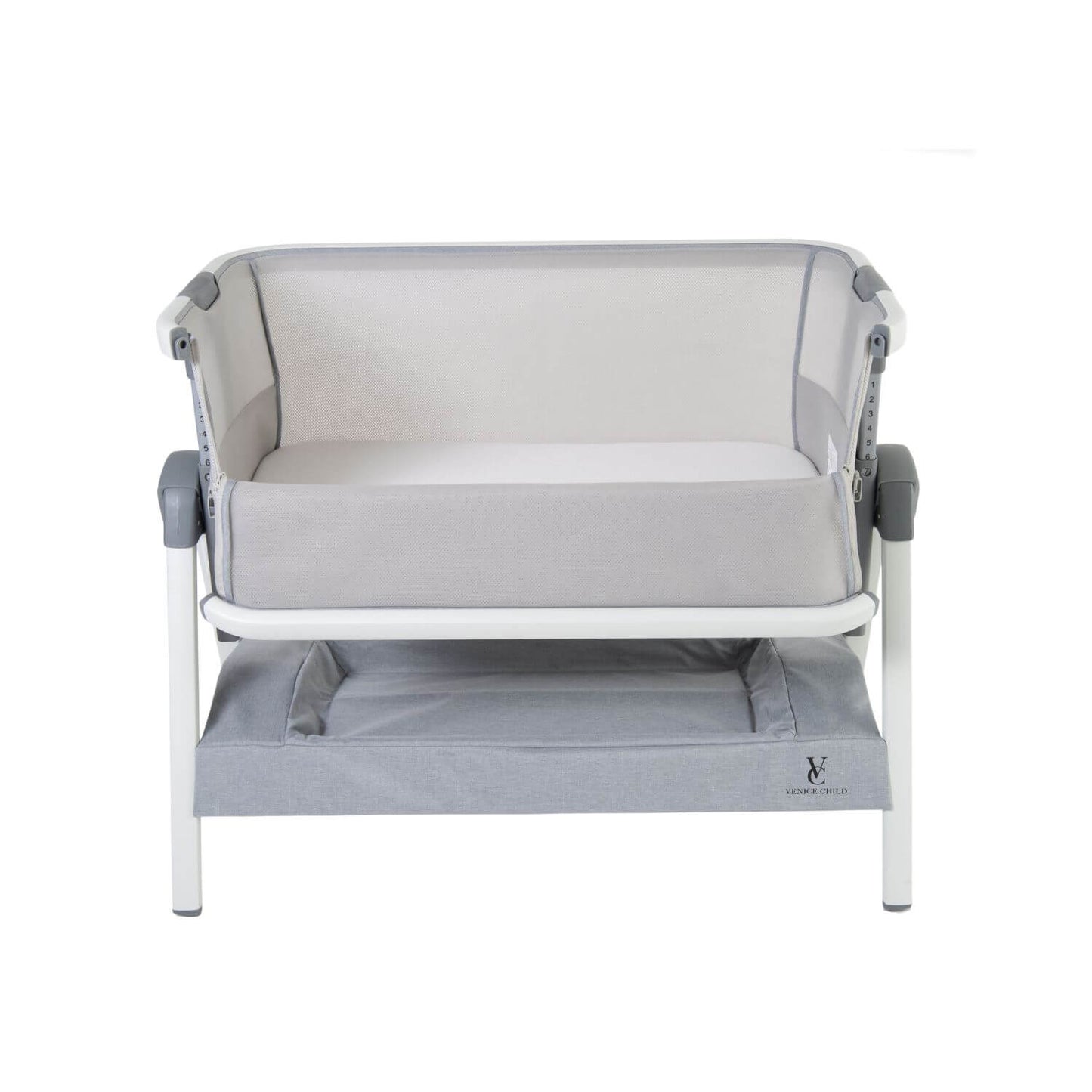 Venice Child California Dreaming Bedside Bassinet, Gray