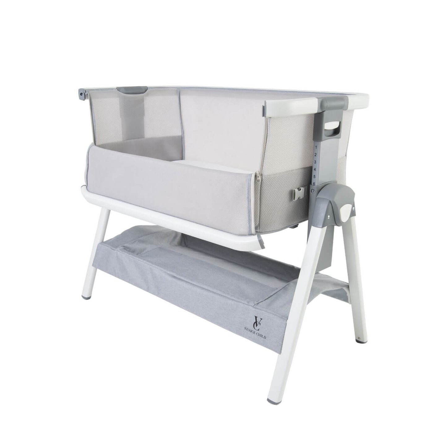 Venice Child California Dreaming Bedside Bassinet, Gray