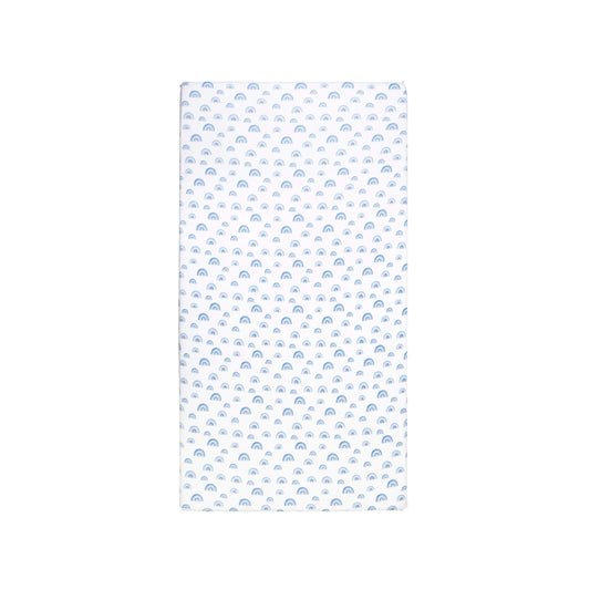 Dreamland Baby Bamboo Fitted Crib Sheet | Blue Rainbow