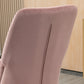 HOMCOM Modern Nursery Accent Rocking Chair | Wingback Chair | Pink