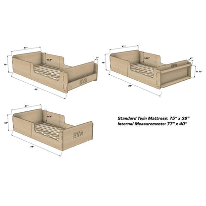 Dimensions of Bush Acres EVA- Floor Bed