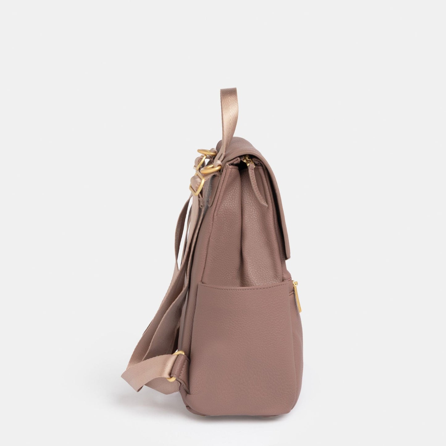 Side view of Freshly Picked Heather Mini Classic Diaper Bag II
