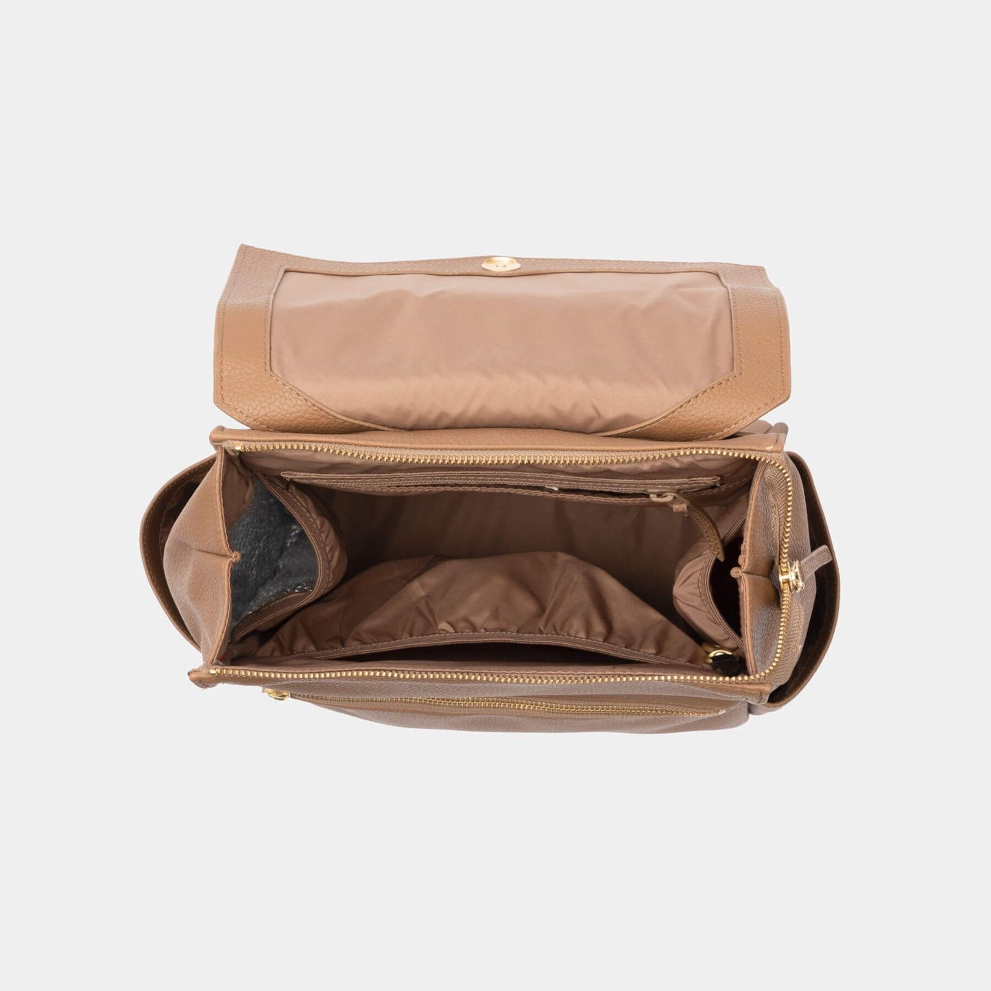 Open Freshly Picked Toffee Mini Classic Diaper Bag II