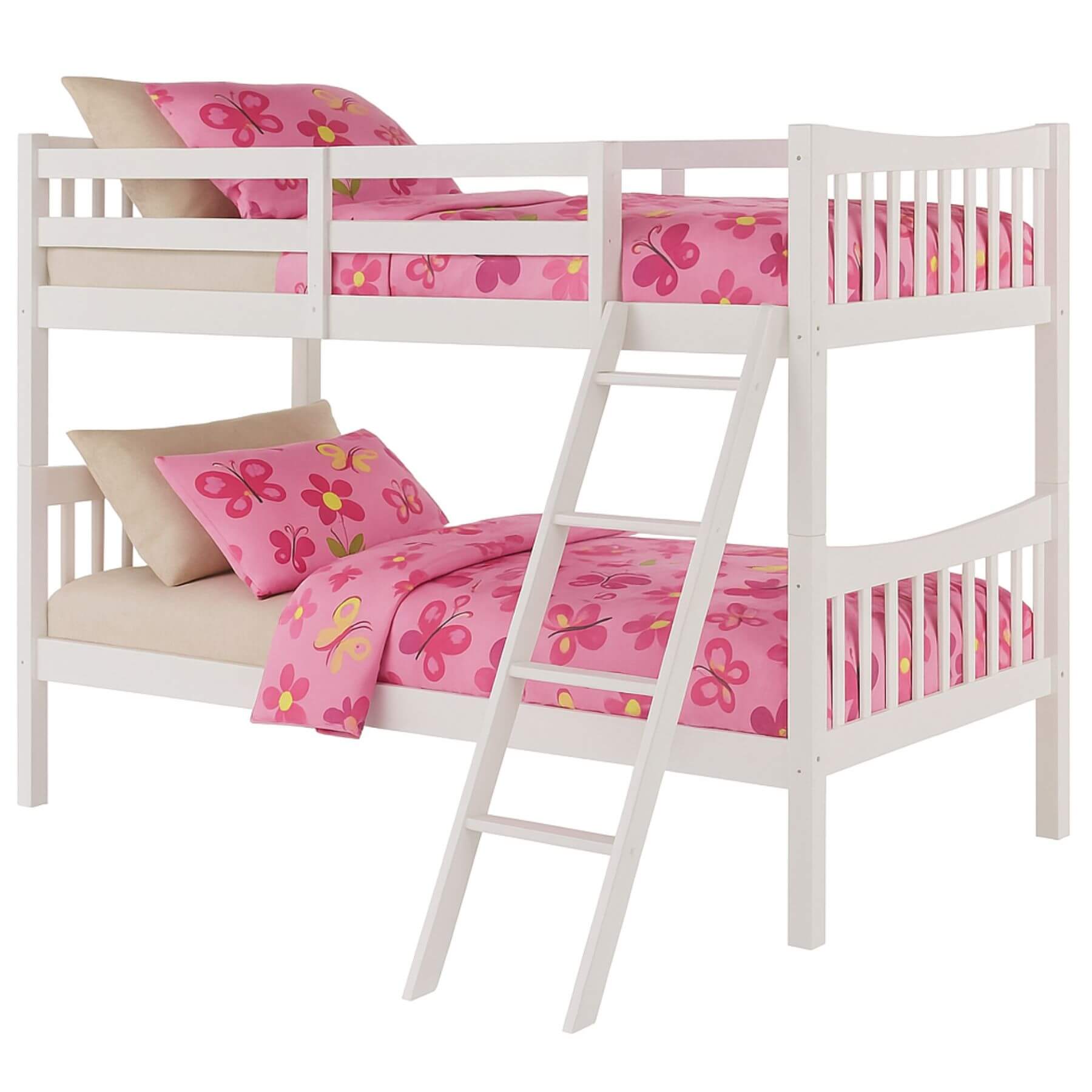 AFG FR Twin Over Twin Bunk Bed - White